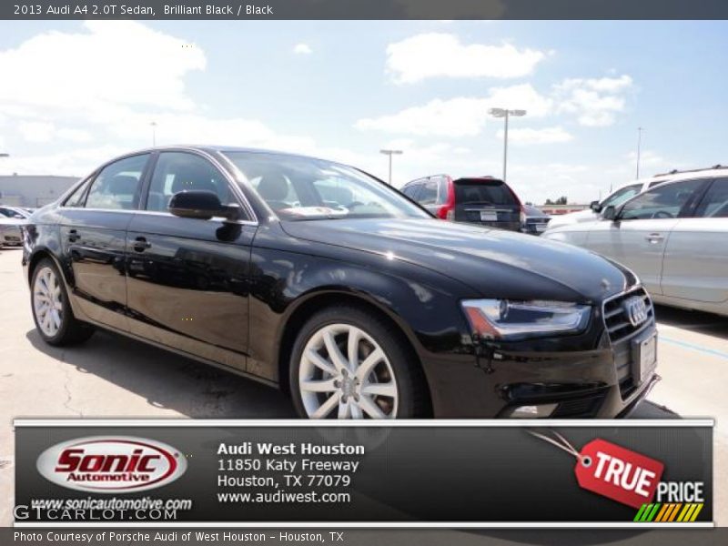 Brilliant Black / Black 2013 Audi A4 2.0T Sedan