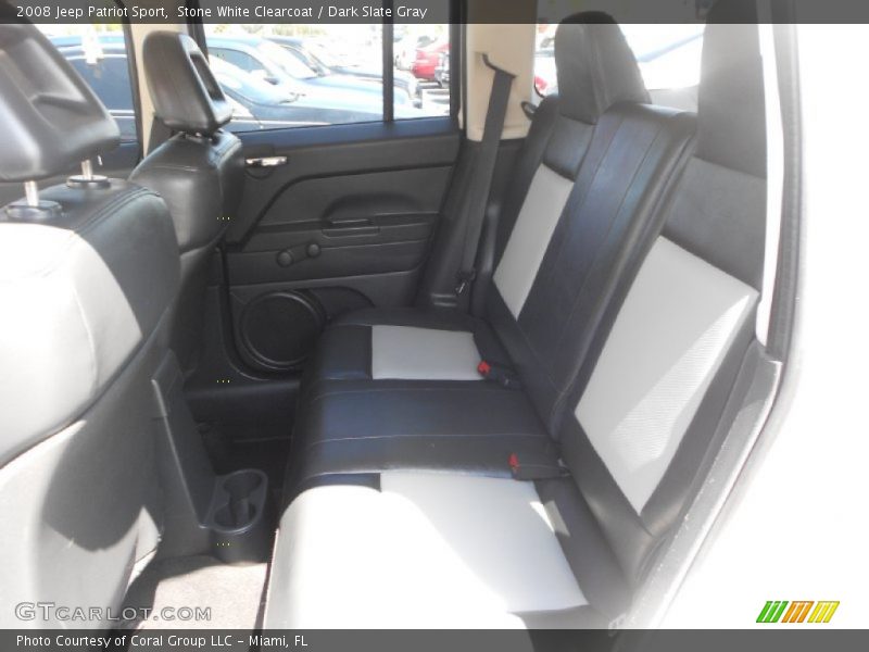 Stone White Clearcoat / Dark Slate Gray 2008 Jeep Patriot Sport