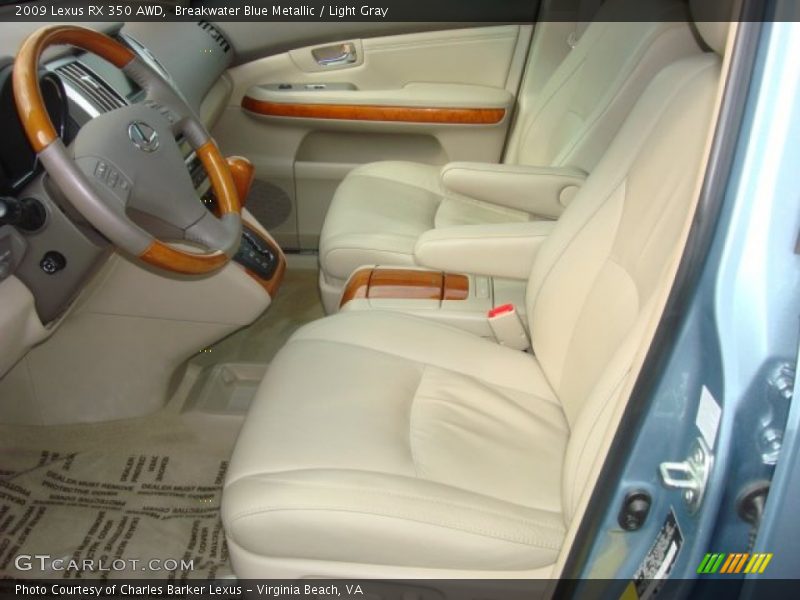 Breakwater Blue Metallic / Light Gray 2009 Lexus RX 350 AWD