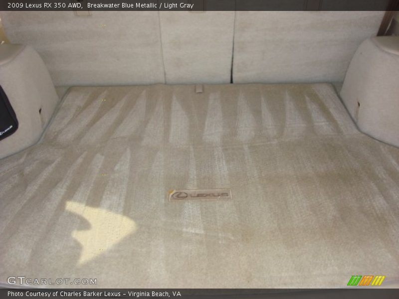Breakwater Blue Metallic / Light Gray 2009 Lexus RX 350 AWD