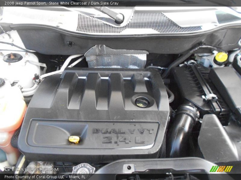 Stone White Clearcoat / Dark Slate Gray 2008 Jeep Patriot Sport