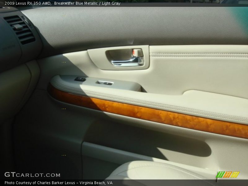 Breakwater Blue Metallic / Light Gray 2009 Lexus RX 350 AWD