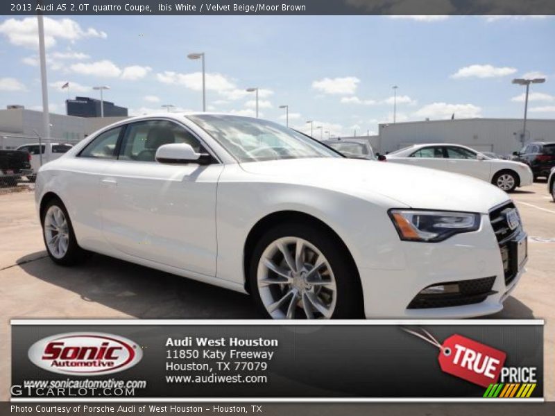 Ibis White / Velvet Beige/Moor Brown 2013 Audi A5 2.0T quattro Coupe