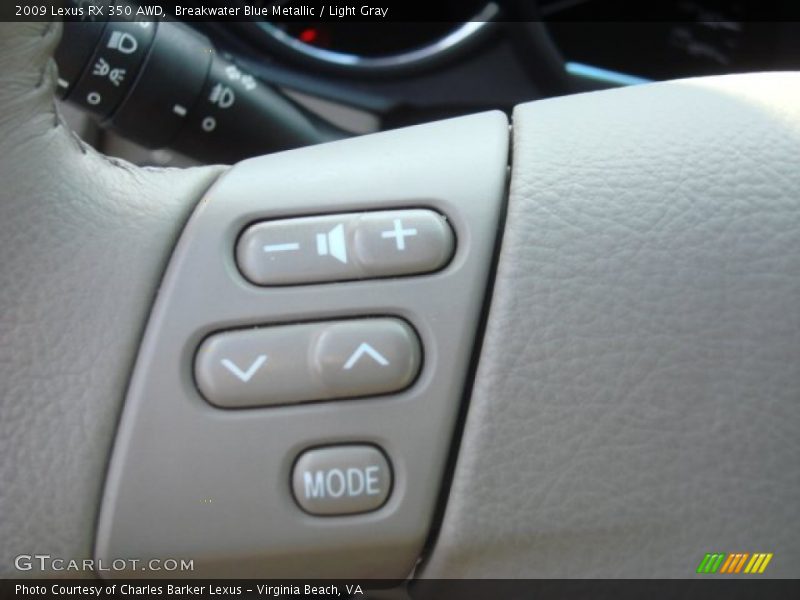 Breakwater Blue Metallic / Light Gray 2009 Lexus RX 350 AWD