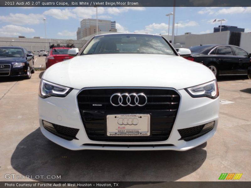 Ibis White / Velvet Beige/Moor Brown 2013 Audi A5 2.0T quattro Coupe