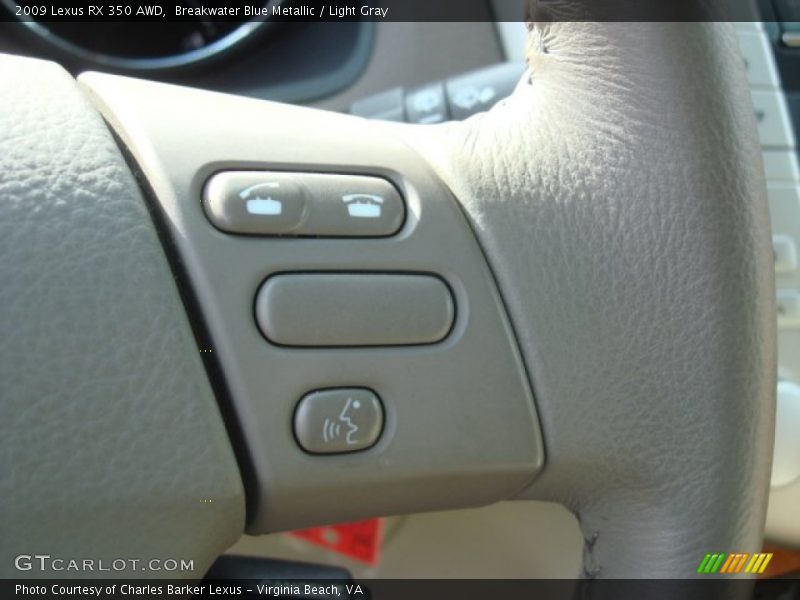 Breakwater Blue Metallic / Light Gray 2009 Lexus RX 350 AWD