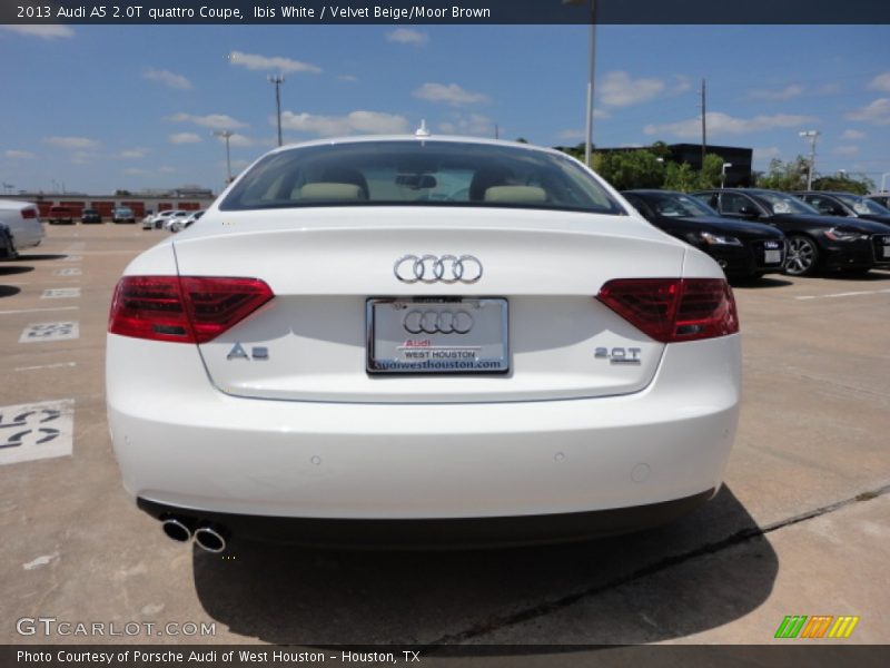 Ibis White / Velvet Beige/Moor Brown 2013 Audi A5 2.0T quattro Coupe