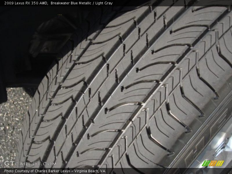Breakwater Blue Metallic / Light Gray 2009 Lexus RX 350 AWD