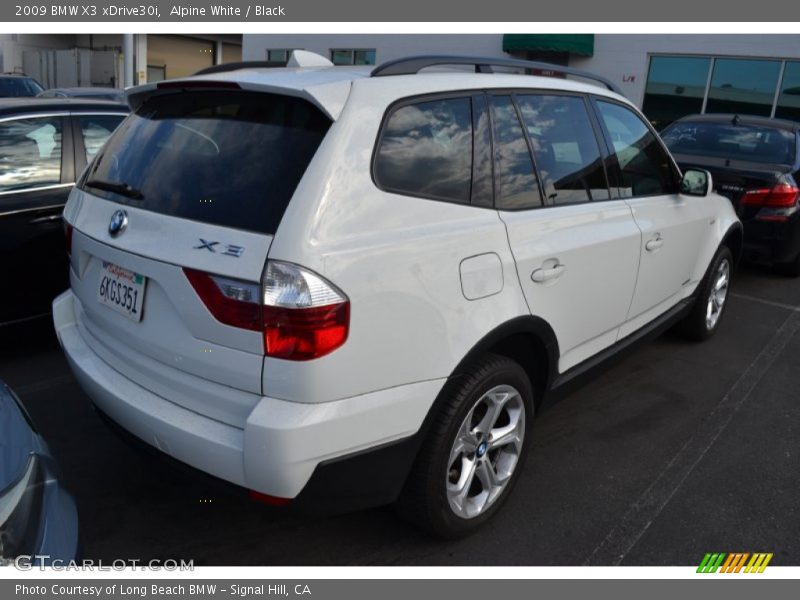 Alpine White / Black 2009 BMW X3 xDrive30i