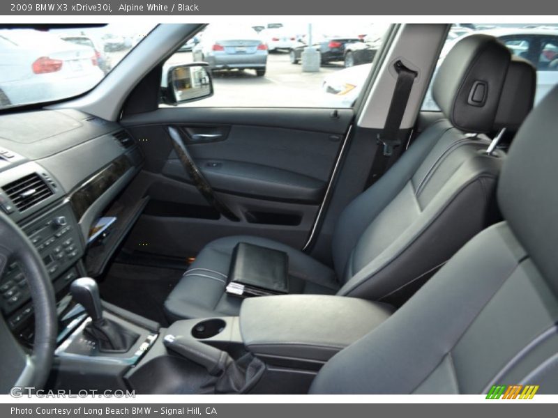 Alpine White / Black 2009 BMW X3 xDrive30i