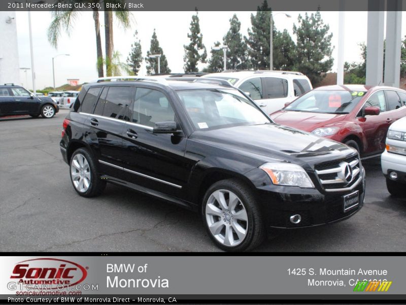 Black / Black 2011 Mercedes-Benz GLK 350