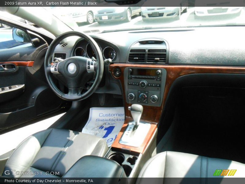 Carbon Flash Metallic / Black 2009 Saturn Aura XR