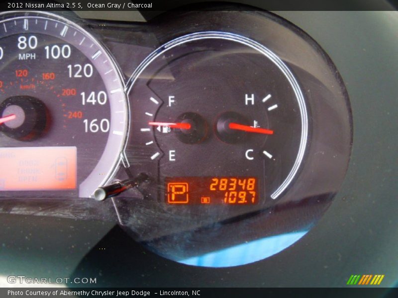 Ocean Gray / Charcoal 2012 Nissan Altima 2.5 S