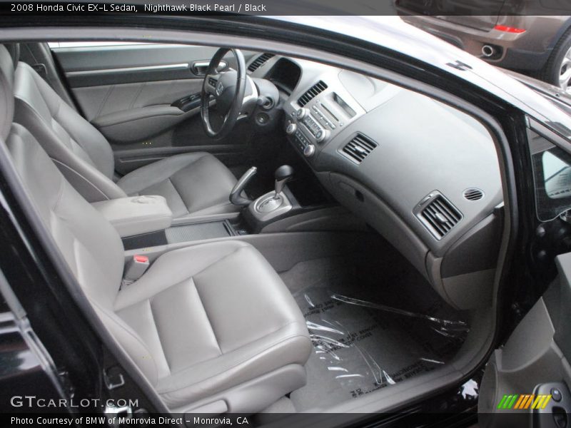Nighthawk Black Pearl / Black 2008 Honda Civic EX-L Sedan