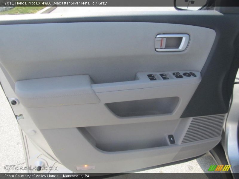 Alabaster Silver Metallic / Gray 2011 Honda Pilot EX 4WD