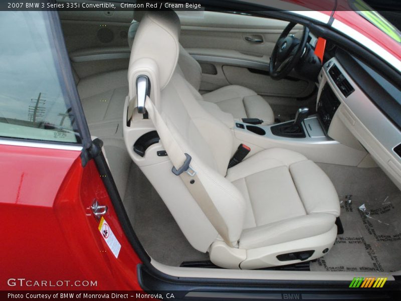 Crimson Red / Cream Beige 2007 BMW 3 Series 335i Convertible