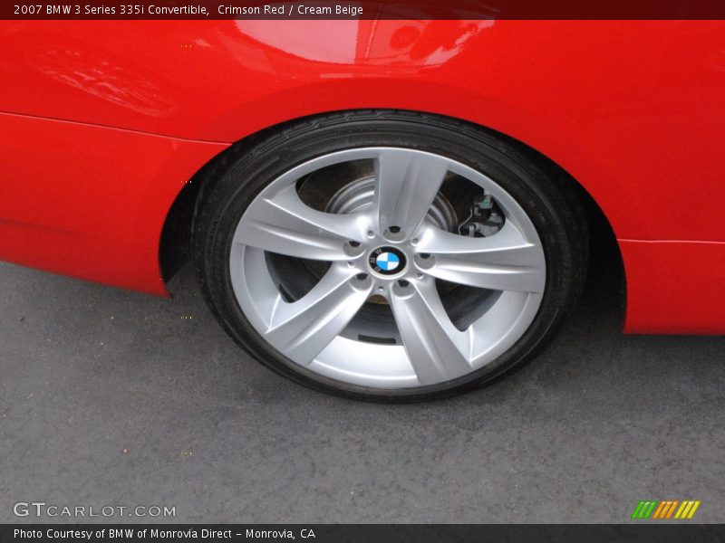 Crimson Red / Cream Beige 2007 BMW 3 Series 335i Convertible
