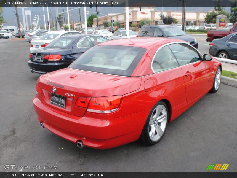 Crimson Red / Cream Beige 2007 BMW 3 Series 335i Convertible