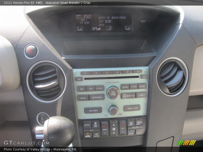 Alabaster Silver Metallic / Gray 2011 Honda Pilot EX 4WD