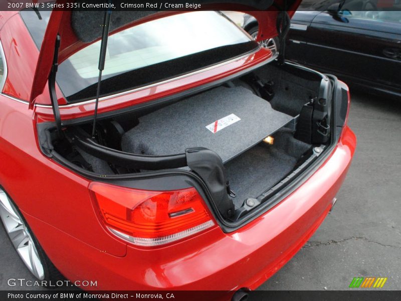 Crimson Red / Cream Beige 2007 BMW 3 Series 335i Convertible