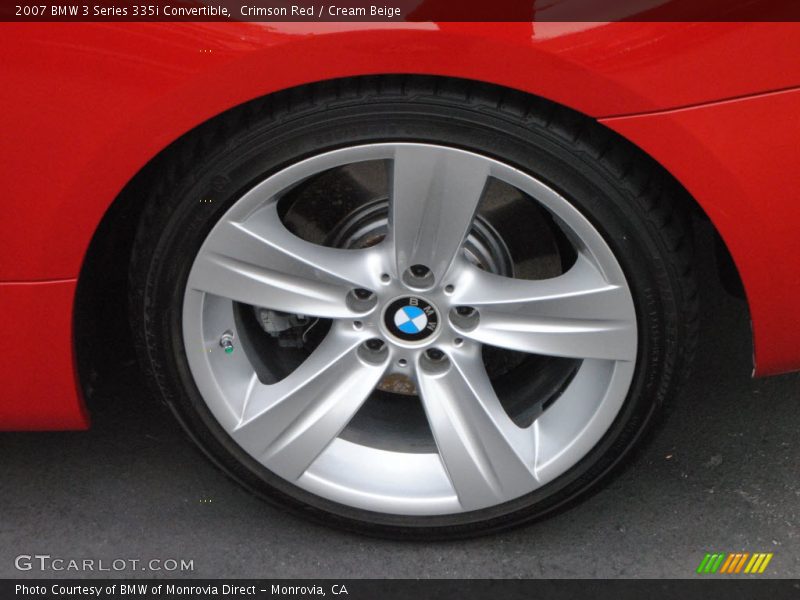 Crimson Red / Cream Beige 2007 BMW 3 Series 335i Convertible