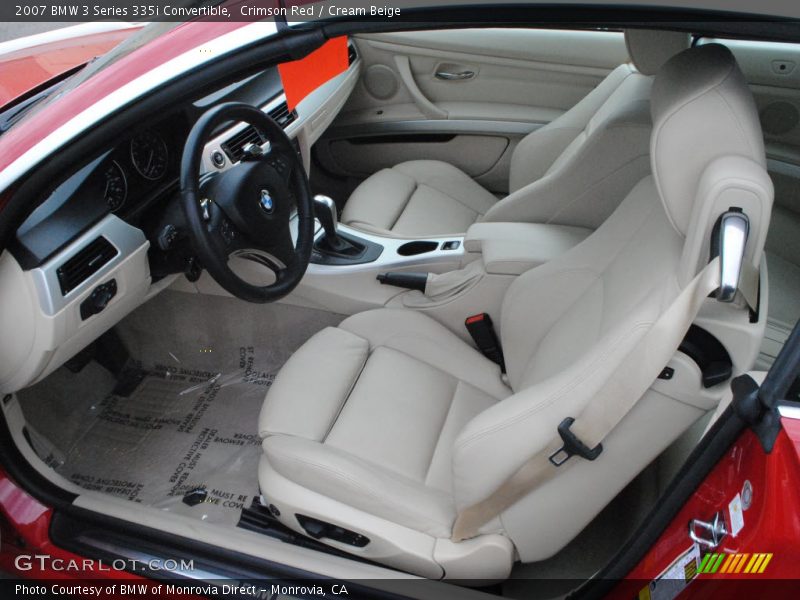 Crimson Red / Cream Beige 2007 BMW 3 Series 335i Convertible
