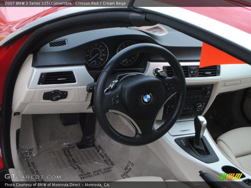 Crimson Red / Cream Beige 2007 BMW 3 Series 335i Convertible