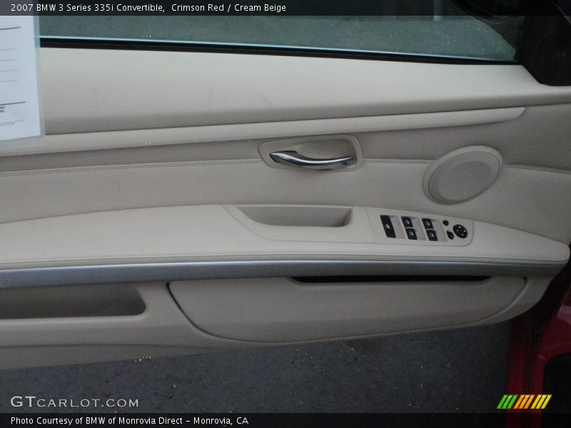 Crimson Red / Cream Beige 2007 BMW 3 Series 335i Convertible