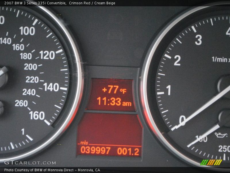 Crimson Red / Cream Beige 2007 BMW 3 Series 335i Convertible
