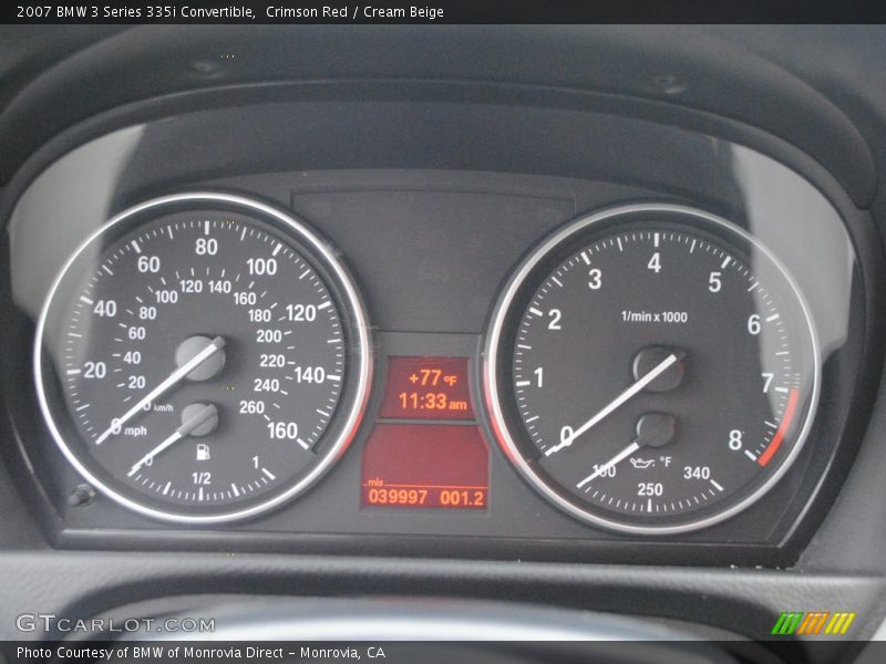 Crimson Red / Cream Beige 2007 BMW 3 Series 335i Convertible