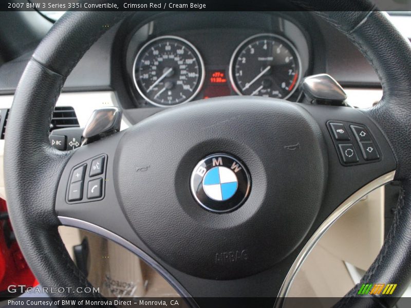 Crimson Red / Cream Beige 2007 BMW 3 Series 335i Convertible