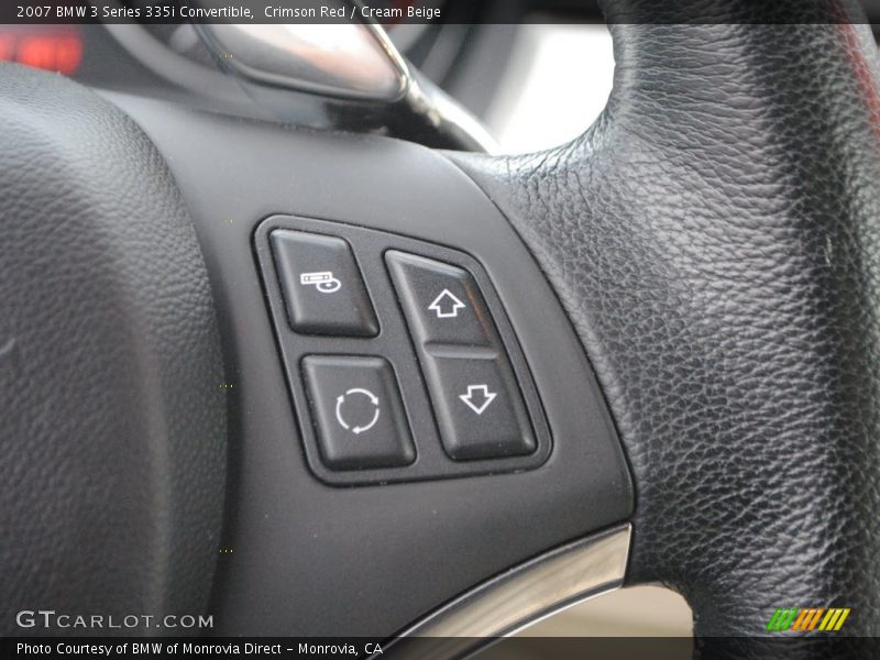 Crimson Red / Cream Beige 2007 BMW 3 Series 335i Convertible