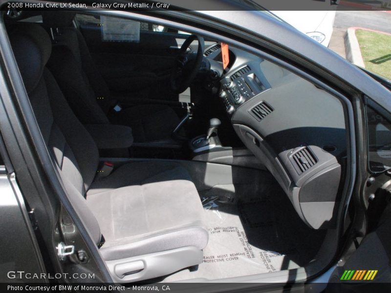 Galaxy Gray Metallic / Gray 2008 Honda Civic LX Sedan