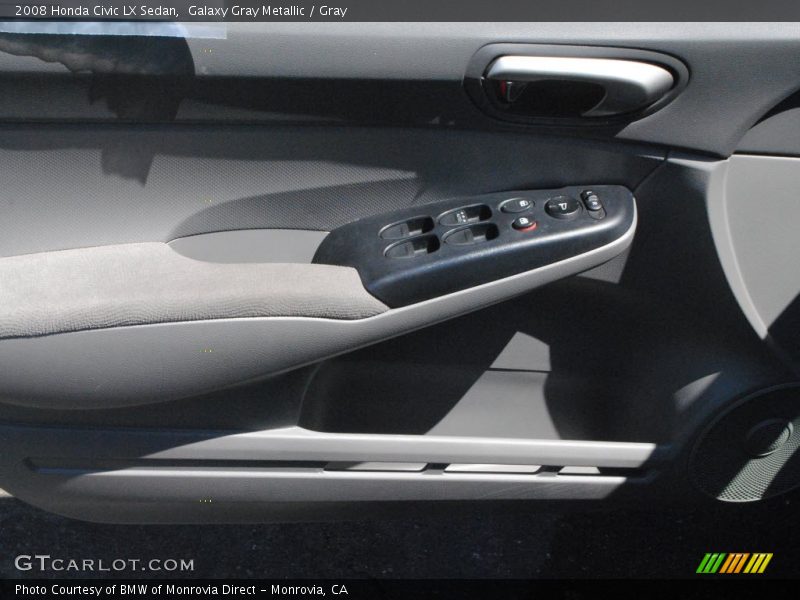 Galaxy Gray Metallic / Gray 2008 Honda Civic LX Sedan