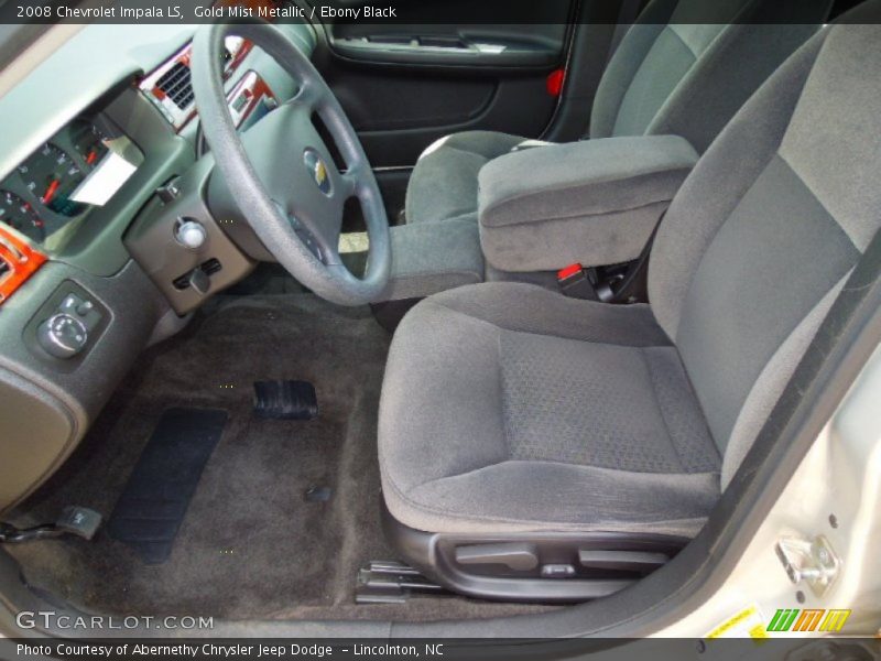 Gold Mist Metallic / Ebony Black 2008 Chevrolet Impala LS
