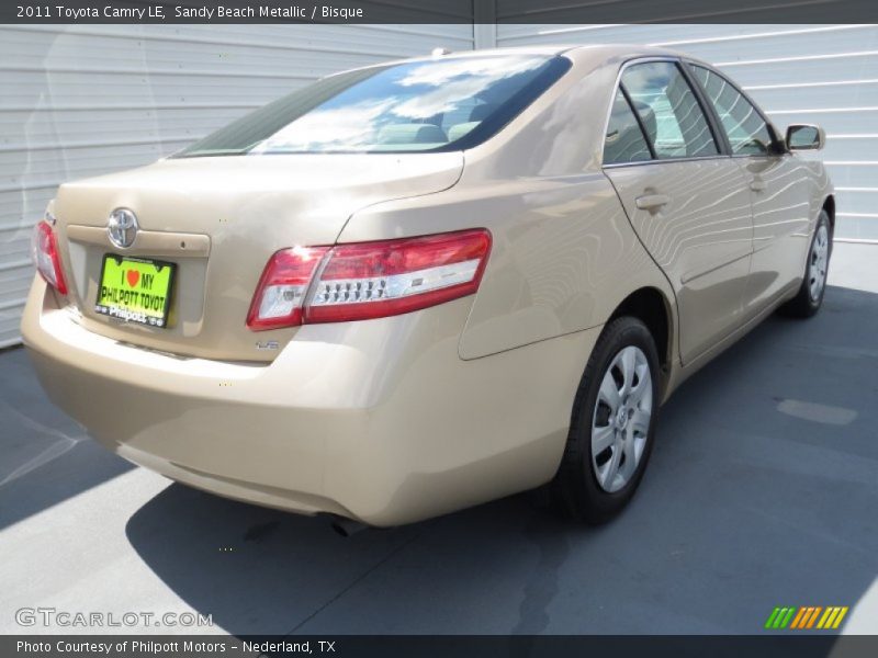 Sandy Beach Metallic / Bisque 2011 Toyota Camry LE