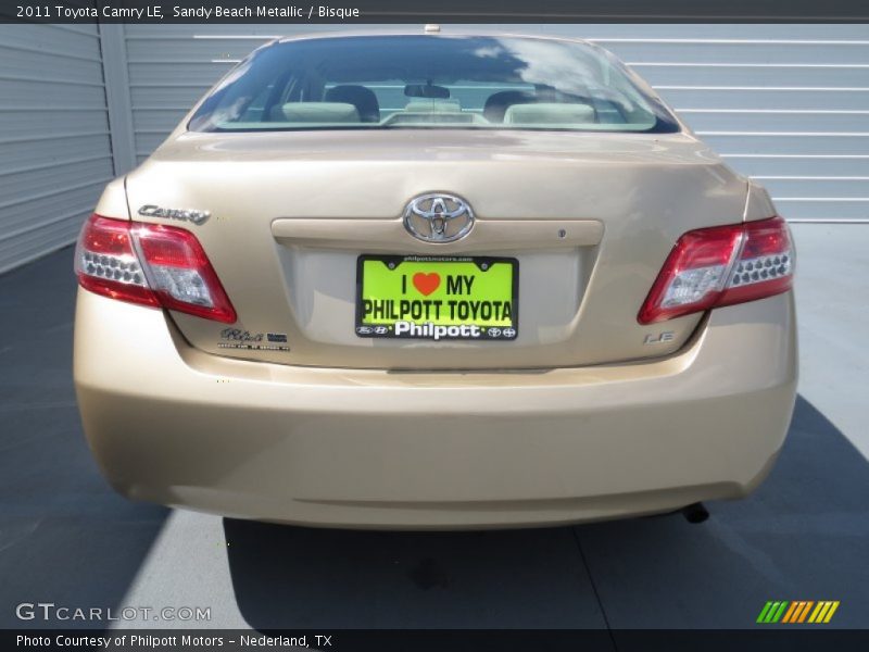 Sandy Beach Metallic / Bisque 2011 Toyota Camry LE