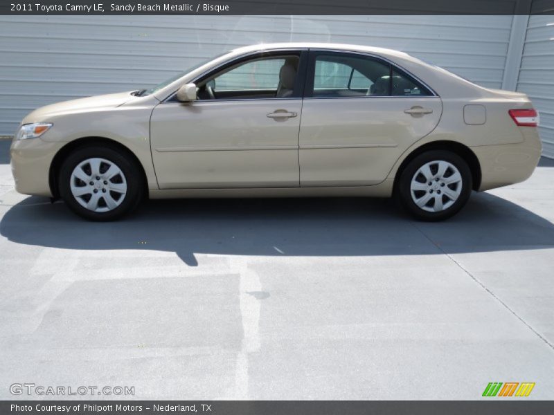 Sandy Beach Metallic / Bisque 2011 Toyota Camry LE