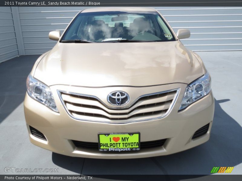 Sandy Beach Metallic / Bisque 2011 Toyota Camry LE