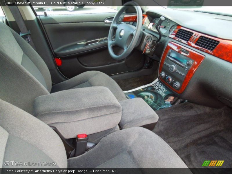 Gold Mist Metallic / Ebony Black 2008 Chevrolet Impala LS