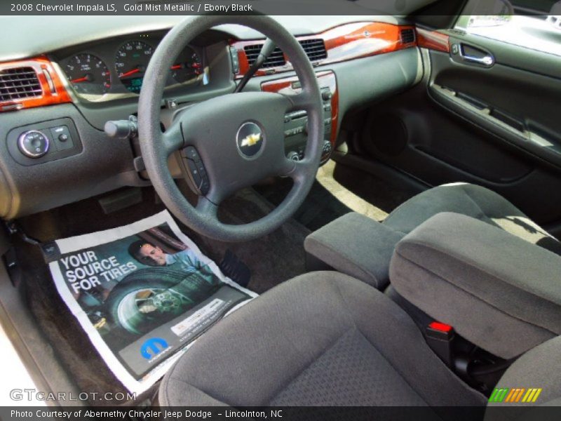 Gold Mist Metallic / Ebony Black 2008 Chevrolet Impala LS