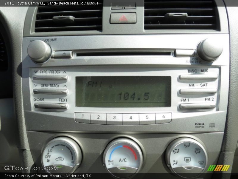 Sandy Beach Metallic / Bisque 2011 Toyota Camry LE