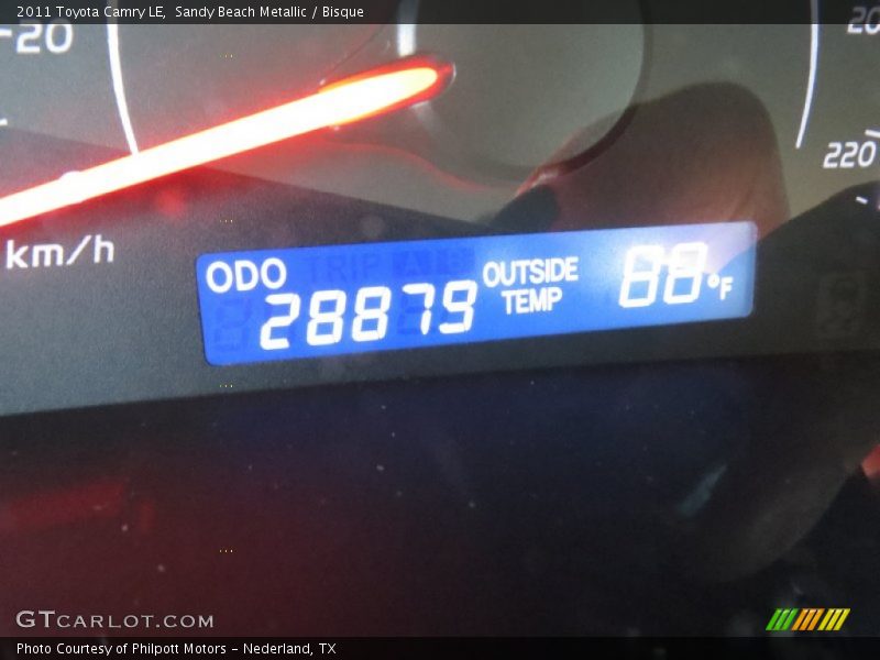 Sandy Beach Metallic / Bisque 2011 Toyota Camry LE