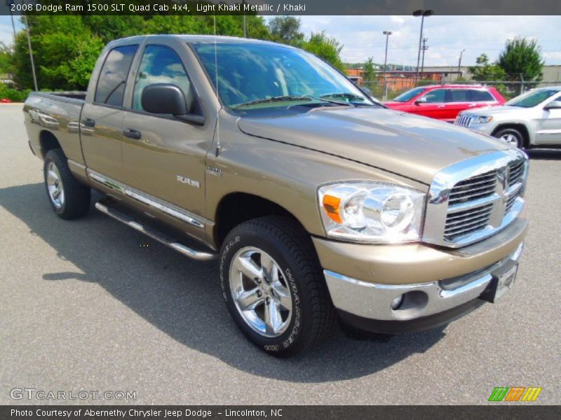 Light Khaki Metallic / Khaki 2008 Dodge Ram 1500 SLT Quad Cab 4x4