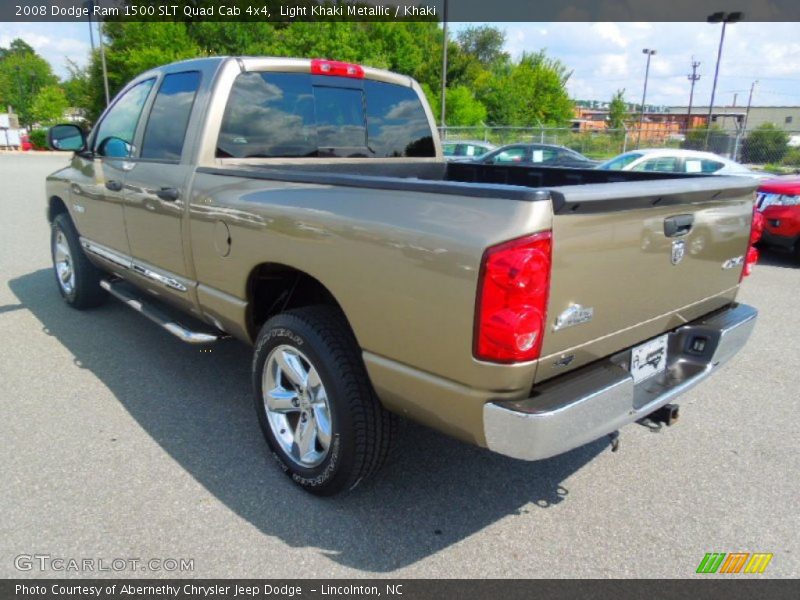 Light Khaki Metallic / Khaki 2008 Dodge Ram 1500 SLT Quad Cab 4x4