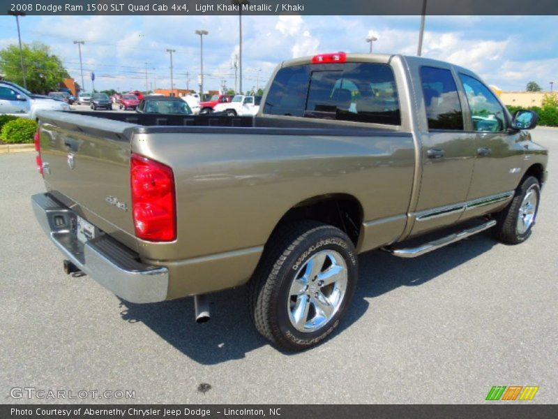 Light Khaki Metallic / Khaki 2008 Dodge Ram 1500 SLT Quad Cab 4x4