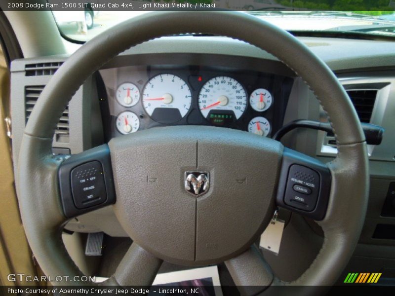Light Khaki Metallic / Khaki 2008 Dodge Ram 1500 SLT Quad Cab 4x4