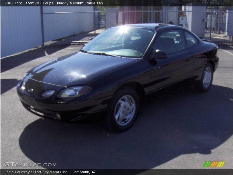 Black / Medium Prairie Tan 2002 Ford Escort ZX2 Coupe