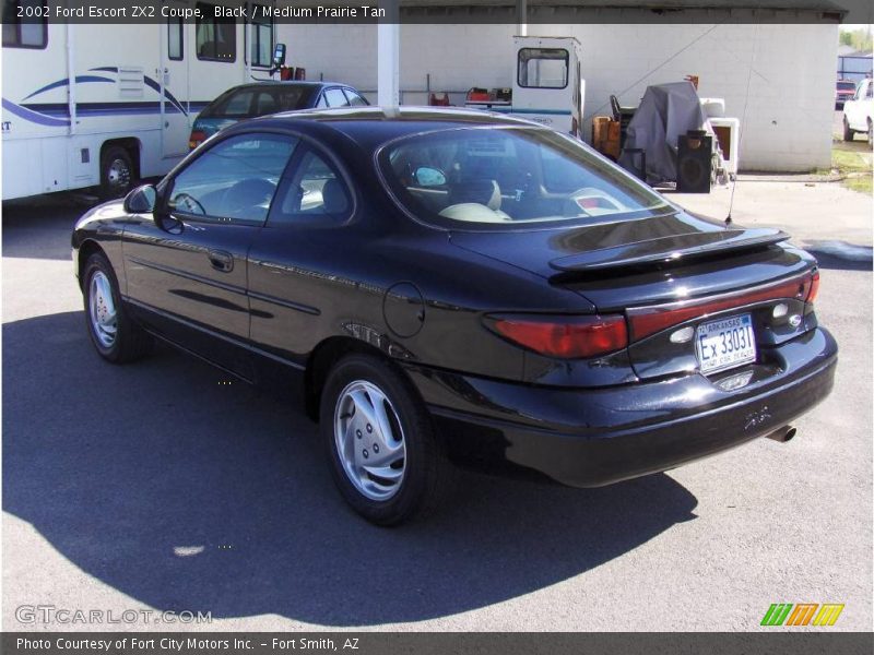 Black / Medium Prairie Tan 2002 Ford Escort ZX2 Coupe