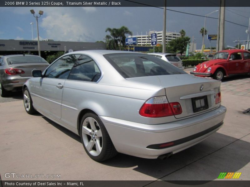 Titanium Silver Metallic / Black 2006 BMW 3 Series 325i Coupe